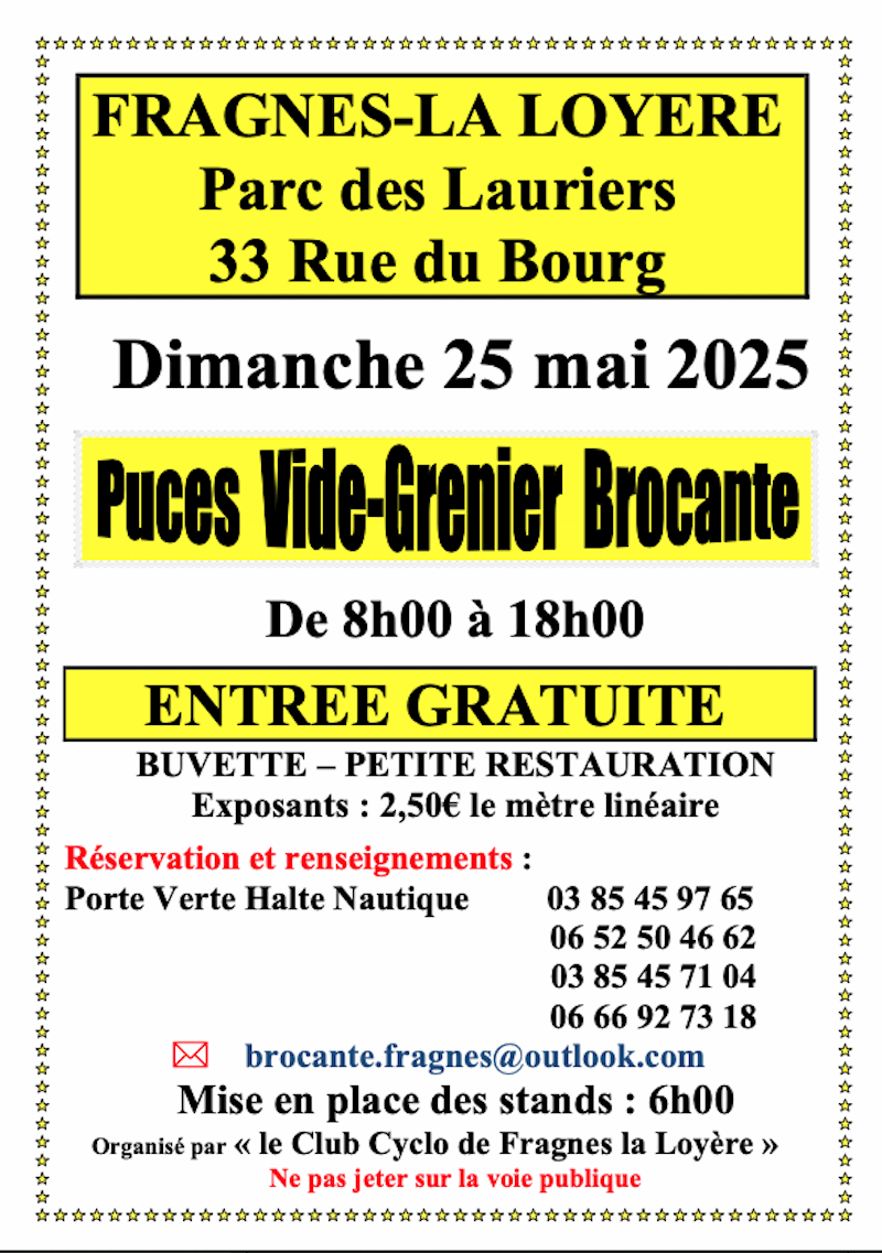 affiche vide grenier
